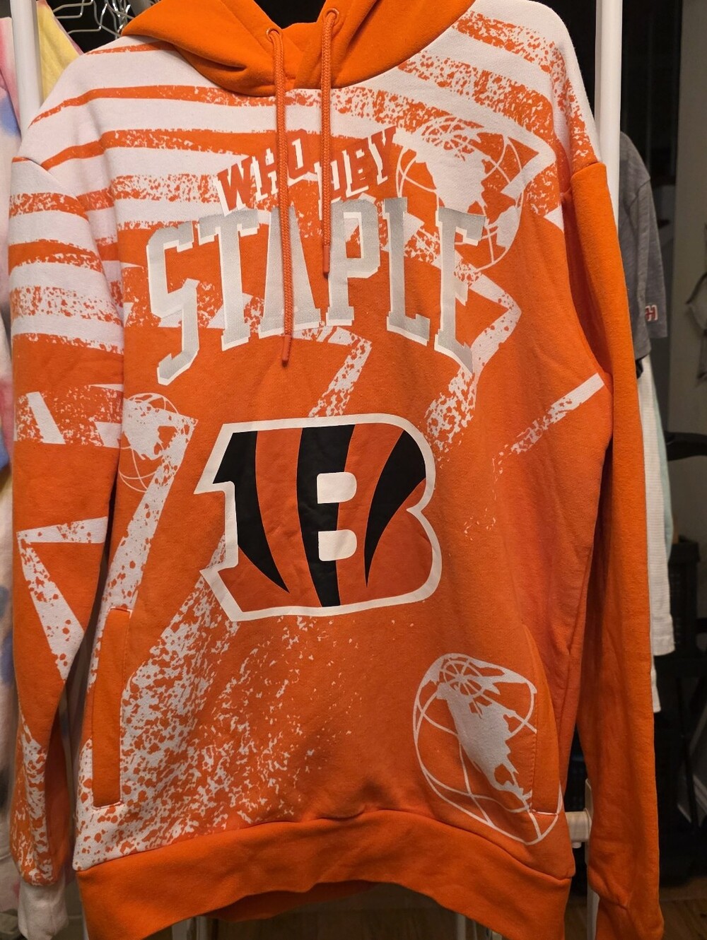 Mens Cincinnati Bengals Pullover Hoodie. Size Large, Never Worn